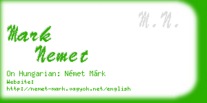 mark nemet business card